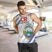 Custom Costa Rica Football Men Tank Top Go Champions Los Ticos
