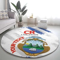 Custom Costa Rica Football Round Carpet Go Champions Los Ticos