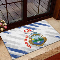 Custom Costa Rica Football Rubber Doormat Go Champions Los Ticos