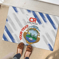 Custom Costa Rica Football Rubber Doormat Go Champions Los Ticos