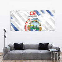 Custom Costa Rica Football Tapestry Go Champions Los Ticos