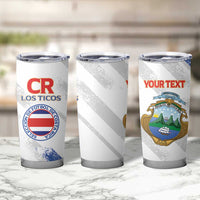 Custom Costa Rica Football Tumbler Cup Go Champions Los Ticos