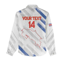 Custom Costa Rica Football Women Casual Shirt Go Champions Los Ticos