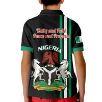 Nigeria Kid Polo Shirt Nigeria Coat Of Arms Simple Style - Wonder Print Shop