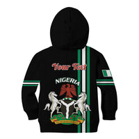 Personalised Nigeria Kid Hoodie Nigeria Coat Of Arms Simple Style - Wonder Print Shop