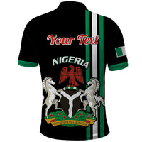 Personalised Nigeria Polo Shirt Nigeria Coat Of Arms Simple Style - Wonder Print Shop