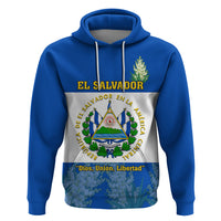 El Salvador Hoodie Coat Of Arms Mix Flor De Izote - Wonder Print Shop