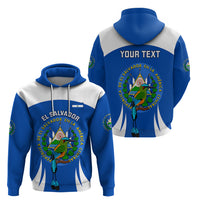 Custom El Salvador Independence Day Hoodie Torogoz With Coat Of Arms Proud - Wonder Print Shop