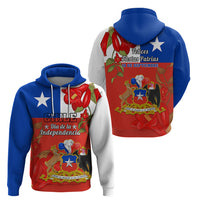 Chile Independence Day Hoodie Chilean Copihue Felices Fiestas Patrias - Wonder Print Shop