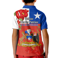 Chile Independence Day Kid Polo Shirt Chilean Copihue Felices Fiestas Patrias - Wonder Print Shop