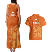 Netherlands Football Couples Matching Tank Maxi Dress And Hawaiian Shirt Go Oranje 2023 World Cup - Wonder Print Shop