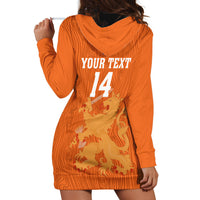 Custom Netherlands Football Hoodie Dress Go Oranje 2023 World Cup - Wonder Print Shop