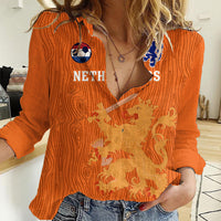 Custom Netherlands Football Women Casual Shirt Go Oranje 2023 World Cup - Wonder Print Shop