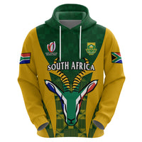 Custom South Africa Rugby Hoodie Go Springboks Kente Pattern With Bokke - Wonder Print Shop