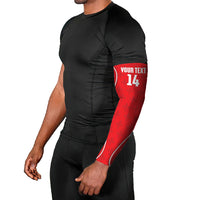 Guadeloupe Football Custom Arm Sleeves Allez Les Gwada Boys Red Color