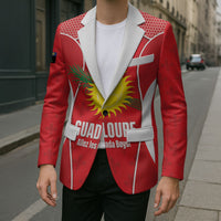 Guadeloupe Football Custom Blazer Allez Les Gwada Boys Red Color