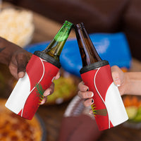 Guadeloupe Football 4 in 1 Can Cooler Tumbler Allez Les Gwada Boys Red Color