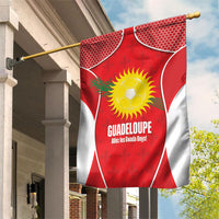 Guadeloupe Football Garden Flag Allez Les Gwada Boys Red Color