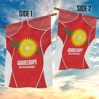 Guadeloupe Football Garden Flag Allez Les Gwada Boys Red Color