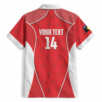 Guadeloupe Football Custom Hawaiian Shirt Allez Les Gwada Boys Red Color