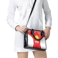 Guadeloupe Football Shoulder Handbag Allez Les Gwada Boys Red Color