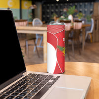 Guadeloupe Football Skinny Tumbler Allez Les Gwada Boys Red Color