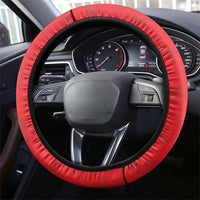 Guadeloupe Football Steering Wheel Cover Allez Les Gwada Boys Red Color