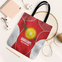 Guadeloupe Football Tote Bag Allez Les Gwada Boys Red Color