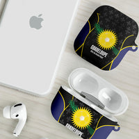 Guadeloupe Football AirPods Case Allez Les Gwada Boys Flag Color