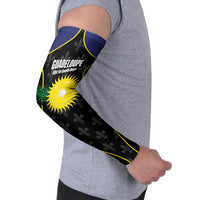 Guadeloupe Football Custom Arm Sleeves Allez Les Gwada Boys Flag Color