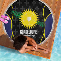 Guadeloupe Football Beach Blanket Allez Les Gwada Boys Flag Color