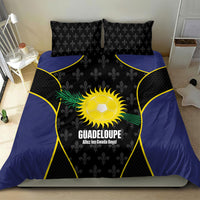 Guadeloupe Football Bedding Set Allez Les Gwada Boys Flag Color