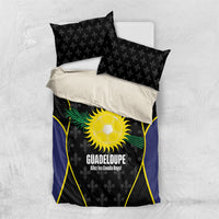 Guadeloupe Football Bedding Set Allez Les Gwada Boys Flag Color