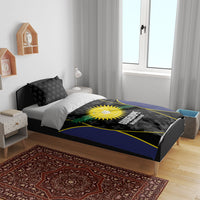 Guadeloupe Football Bedding Set Allez Les Gwada Boys Flag Color
