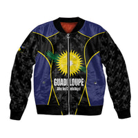 Guadeloupe Football Custom Bomber Jacket Allez Les Gwada Boys Flag Color