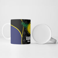 Guadeloupe Football Ceramic Mug Allez Les Gwada Boys Flag Color