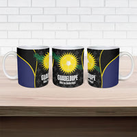 Guadeloupe Football Ceramic Mug Allez Les Gwada Boys Flag Color