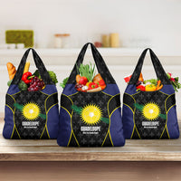 Guadeloupe Football Grocery Bag Allez Les Gwada Boys Flag Color