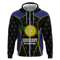 Guadeloupe Football Custom Hoodie Allez Les Gwada Boys Flag Color