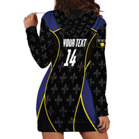 Guadeloupe Football Custom Hoodie Dress Allez Les Gwada Boys Flag Color