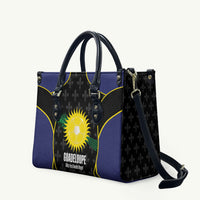 Guadeloupe Football Leather Bag Allez Les Gwada Boys Flag Color