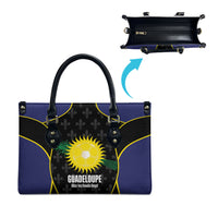 Guadeloupe Football Leather Bag Allez Les Gwada Boys Flag Color