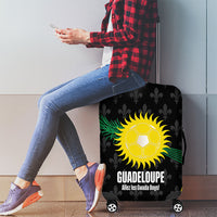Guadeloupe Football Luggage Cover Allez Les Gwada Boys Flag Color