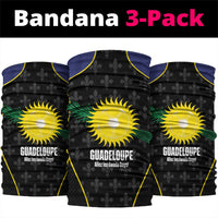 Guadeloupe Football Neck Gaiter Allez Les Gwada Boys Flag Color