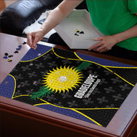 Guadeloupe Football Puzzle Allez Les Gwada Boys Flag Color