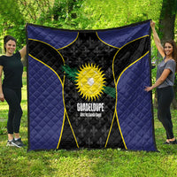 Guadeloupe Football Quilt Allez Les Gwada Boys Flag Color
