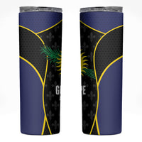 Guadeloupe Football Skinny Tumbler Allez Les Gwada Boys Flag Color