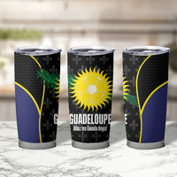 Guadeloupe Football Tumbler Cup Allez Les Gwada Boys Flag Color