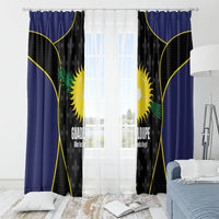 Guadeloupe Football Window Curtain Allez Les Gwada Boys Flag Color