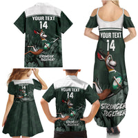 Custom South Africa Rugby Family Matching Summer Maxi Dress and Hawaiian Shirt Springboks 4th Champions World Cup Proud Bokke - Wonder Print Shop